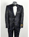 Black Floral Tuxedo - All Black Floral Suit - AlbertoNardoniStore