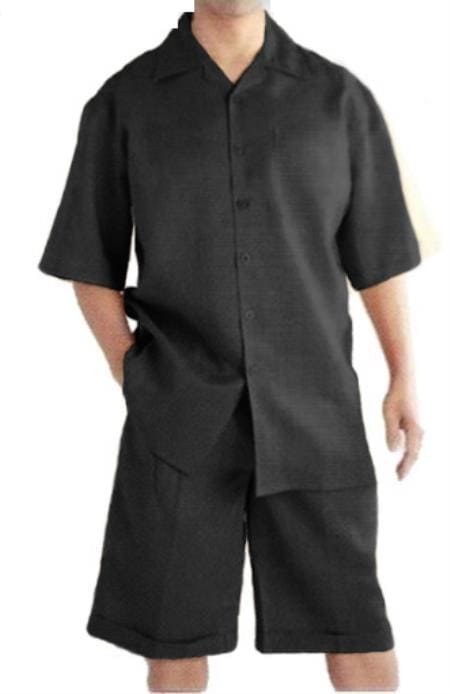 Black Linen Suit - AlbertoNardoniStore