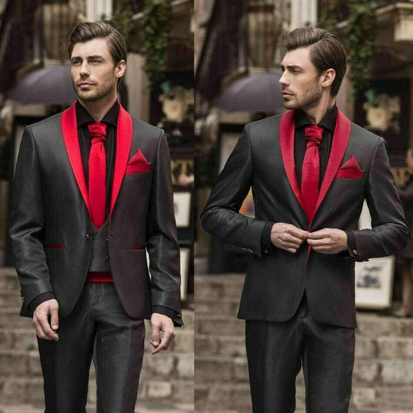 Black Mens Wedding Tuxedo - AlbertoNardoniStore