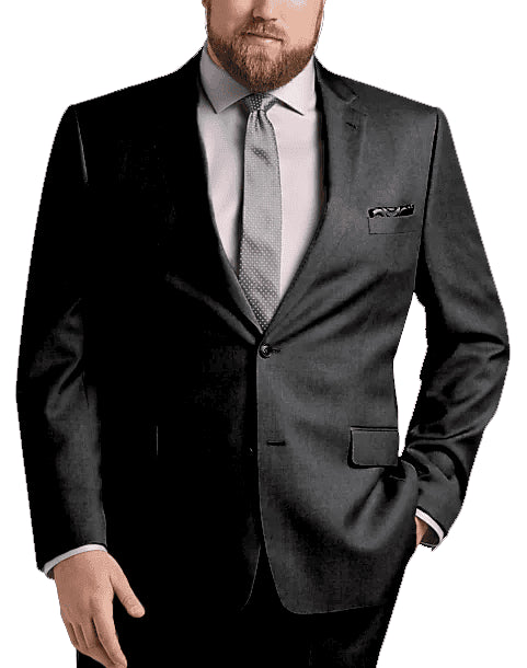 Black Portly Suit - Executive Slim Fit Suit - AlbertoNardoniStore