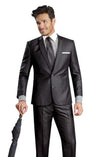 Black Silk Suit - Many Brands Styles - AlbertoNardoniStore