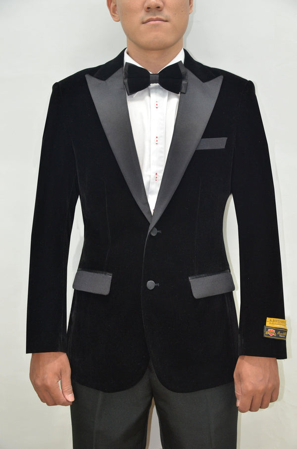 Black Velvet Suit - AlbertoNardoniStore