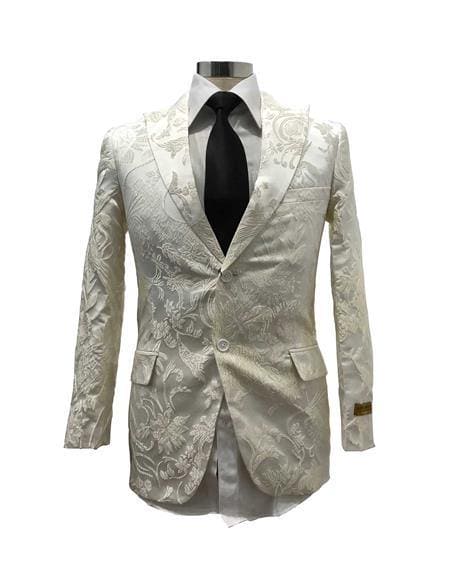 Blazer-777 KA224-13 White - Mens Wholesale Blazers - AlbertoNardoniStore