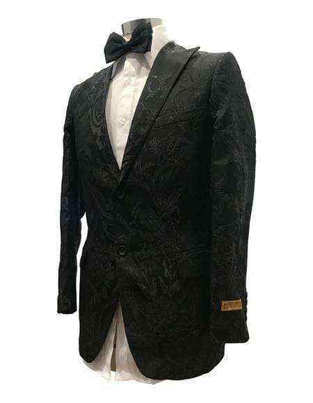 Blazer-777 KA224-6 - Black - Mens Wholesale Blazers - AlbertoNardoniStore