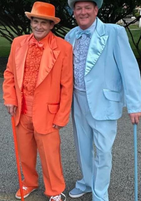 Blue and Orange Tuxedo - AlbertoNardoniStore