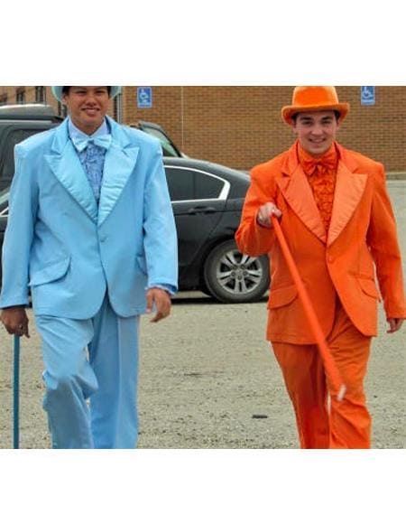 Blue and Orange Tuxedo - AlbertoNardoniStore