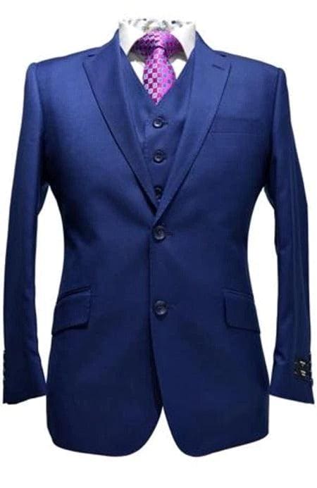 Blue Groom Suit - AlbertoNardoniStore