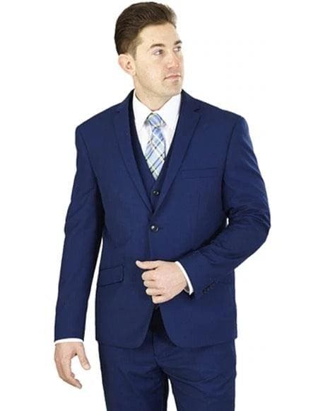 Blue Groom Suit - AlbertoNardoniStore