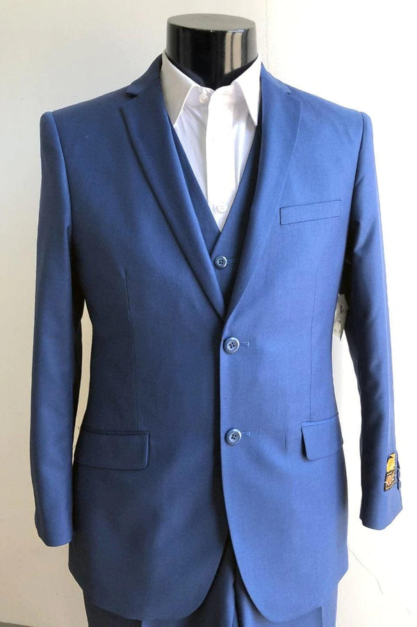 Blue Groom Suit - AlbertoNardoniStore