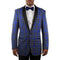 Blue Plaid Tuxedo Jacket - AlbertoNardoniStore