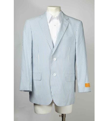 Blue Seersucker Suit - AlbertoNardoniStore