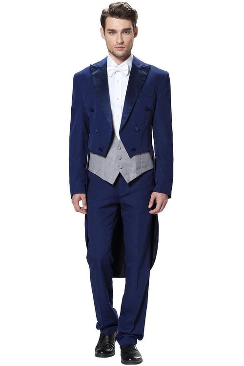 Blue Tailcoat - Mens Blue Tailcoats - AlbertoNardoniStore