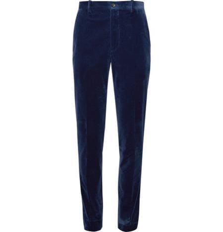 Blue Velvet Pants - AlbertoNardoniStore