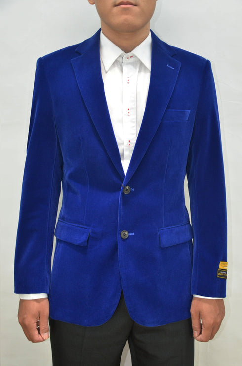 Blue Velvet Suit - AlbertoNardoniStore