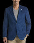 Bright Blue Microsuede Modern Fit Sport Coat - AlbertoNardoniStore