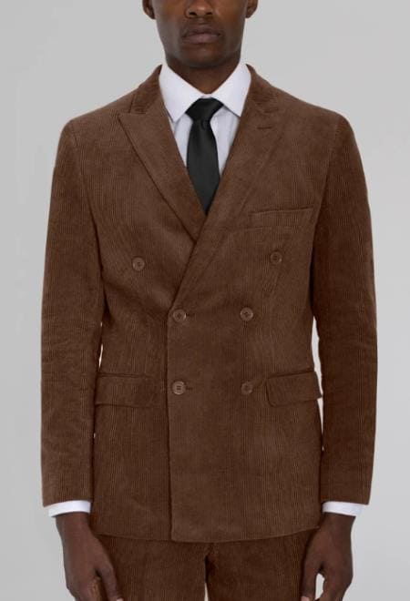 Brown Corduroy Suit - AlbertoNardoniStore