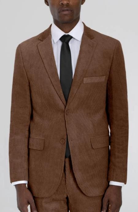 Brown Corduroy Suit - AlbertoNardoniStore