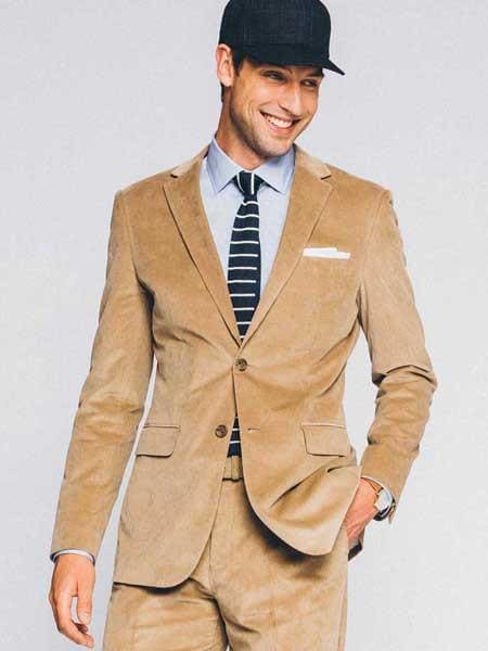 Brown Corduroy Suit - AlbertoNardoniStore