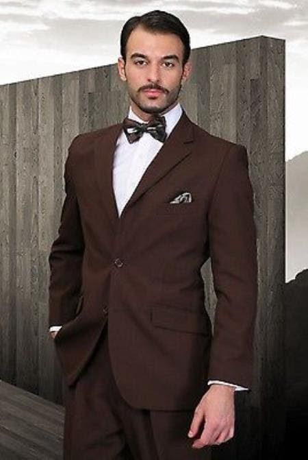 Brown Groomsmen Suits - AlbertoNardoniStore