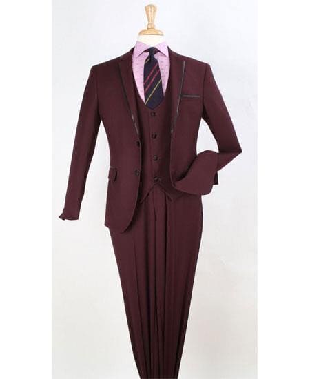 Burgundy and Gold Tuxedo - AlbertoNardoniStore