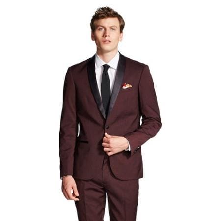 Burgundy and Gold Tuxedo - AlbertoNardoniStore