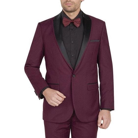 Burgundy and Gold Tuxedo - AlbertoNardoniStore