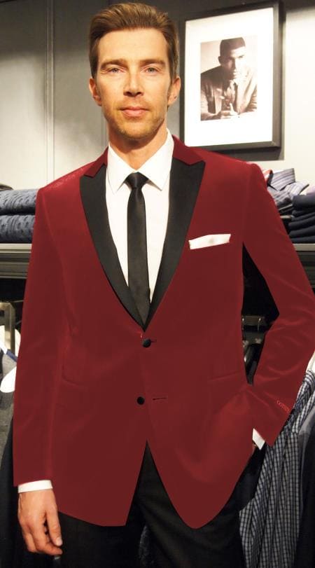 Burgundy and Gold Tuxedo - AlbertoNardoniStore