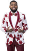 Burgundy Groom Tuxedo - AlbertoNardoniStore