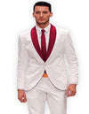 Burgundy Groom Tuxedo - AlbertoNardoniStore