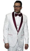 Burgundy Groom Tuxedo - AlbertoNardoniStore