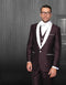 Burgundy Groom Tuxedo - AlbertoNardoniStore