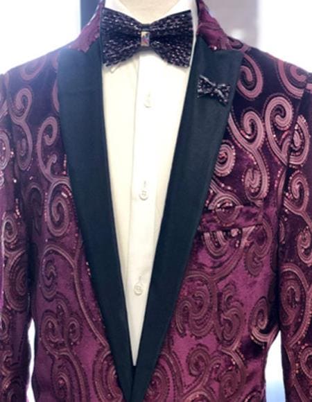 Burgundy Groom Tuxedo - AlbertoNardoniStore