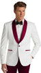 Burgundy Groom Tuxedo - AlbertoNardoniStore