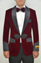 Burgundy Groomsmen Suits - AlbertoNardoniStore