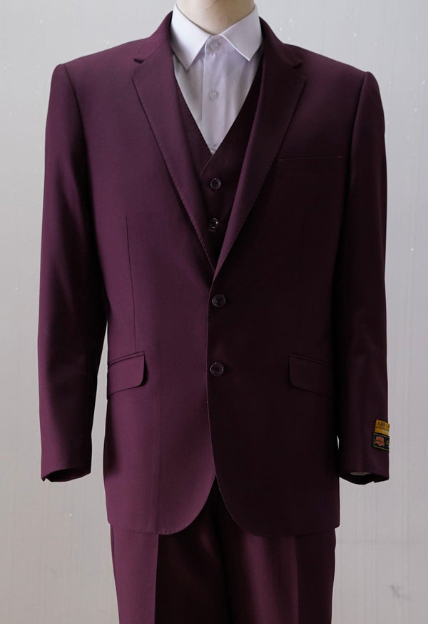 Burgundy Groomsmen Suits - AlbertoNardoniStore