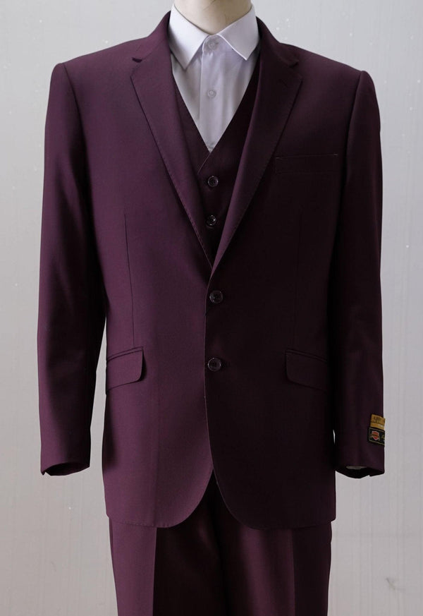 Burgundy Groomsmen Suits - AlbertoNardoniStore