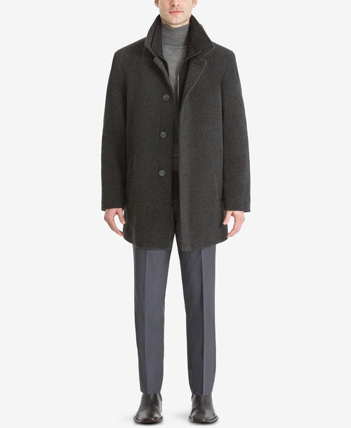 Coleman Wool-Blend Overcoat - Charcoal - AlbertoNardoniStore