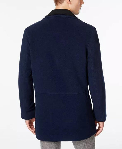 Coleman Wool-Blend Overcoat - Royal Blue - AlbertoNardoniStore