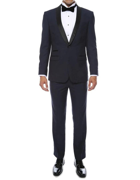 Dark Blue Prom Suit - Navy Blue Prom Suit - AlbertoNardoniStore