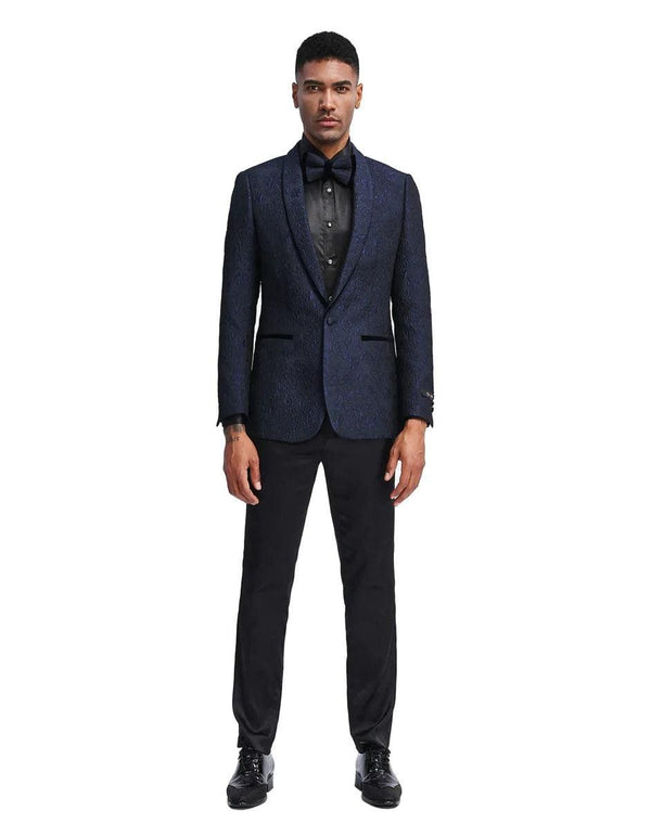 Dark Blue Prom Suit - Navy Blue Prom Suit - AlbertoNardoniStore