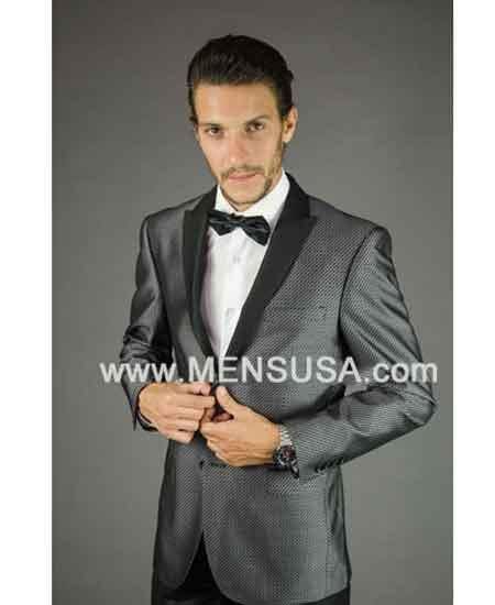 Dark Grey Tuxedo - Mens Dark Gray Tuxedo - AlbertoNardoniStore