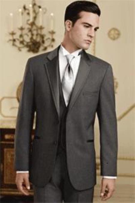 Dark Grey Tuxedo - Mens Dark Gray Tuxedo - AlbertoNardoniStore