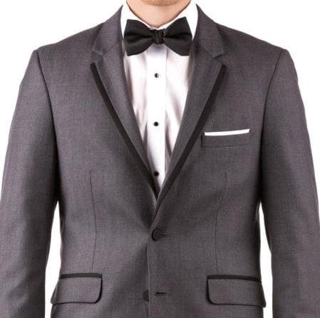 Dark Grey Tuxedo - Mens Dark Gray Tuxedo - AlbertoNardoniStore