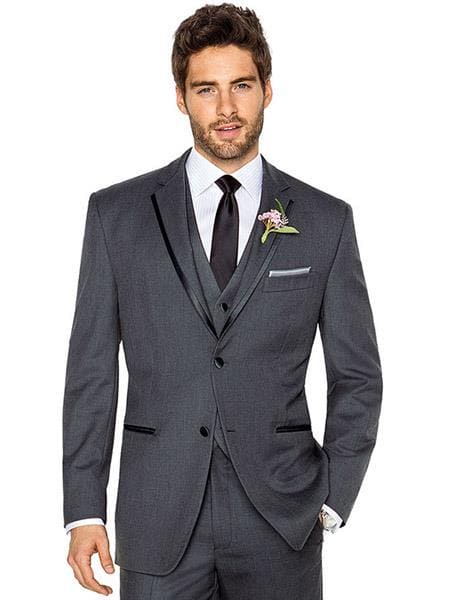 Dark Grey Tuxedo - Mens Dark Gray Tuxedo - AlbertoNardoniStore