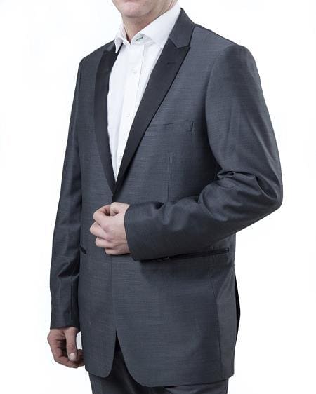 Dark Grey Tuxedo - Mens Dark Gray Tuxedo - AlbertoNardoniStore