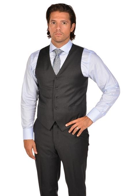 Dark Grey Tuxedo - Mens Dark Gray Tuxedo - AlbertoNardoniStore