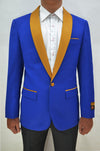 Dinner Jacket - Royal Blue/Gold - Mens Wholesale Blazers - AlbertoNardoniStore