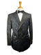 DB-Blazer Black Velvet paisley - Mens Wholesale Suit - AlbertoNardoniStore