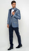 Dusty Blue Groomsmen Suits - AlbertoNardoniStore