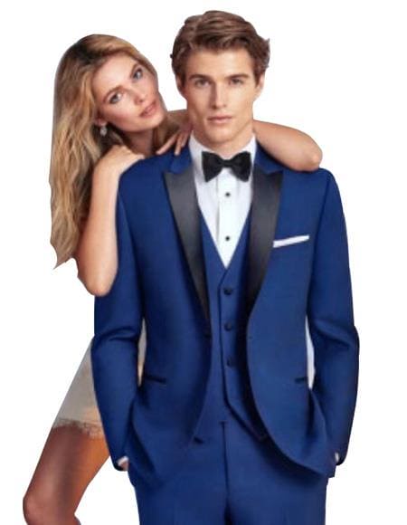 Dusty Blue Groomsmen Suits - Dusty Blue Suits - AlbertoNardoniStore